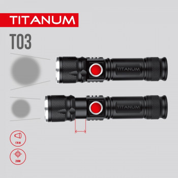 Portable LED flashlight TITANUM TLF-T03 230Lm 6500K