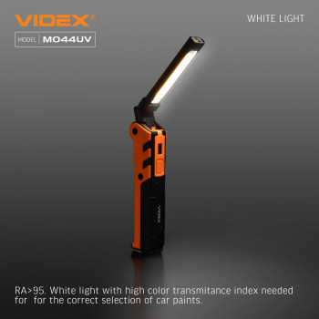 Multipurpose Rechargeable LED Flashlight (switching between Red and UV light) VIDEX VLF-M044UV