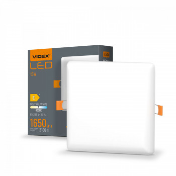 LED Frameless Downlight Fixture VIDEX DOWNLIGHT-LED-DLFS-15W-NW VLE-DLFS-154
