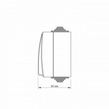 IP65 Switch 1gang 1 way, surface mounting, Gray VIDEX BINERA VF-BNW11-G