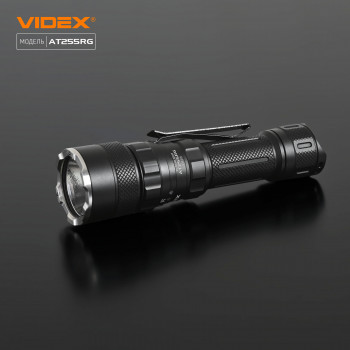 LED Portable Flashlight Tactical (built-in Red/Green light) VIDEX VLF-AT255RG 2000Lm 5000K