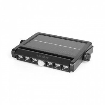 LED Solar Wall Light IP54 VIDEX 600Lm 5000K with motion Sensor VL-WLSO-025-S