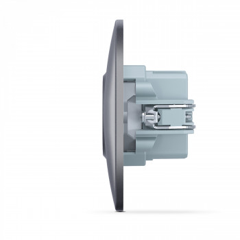 Socket USB-A + Type-C, Fast charging 20W white VIDEX BINERA black graphite VIDEX BINERA VF-BNCHRUC20-BG