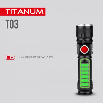 Portable LED flashlight TITANUM TLF-T03 230Lm 6500K