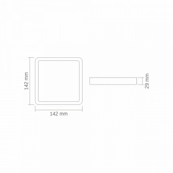 LED Surface Downlight Fixture VIDEX DOWNLIGHT-LED-DLSS-12W-NW VLE-DLSS-124