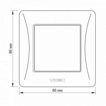 Switch 1 gang 1 way black graphite VIDEX BINERA VF-BNSW1-BG