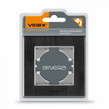 Frame black Aluminum single horizontal VIDEX BINERA VF-BNFRA1H-B