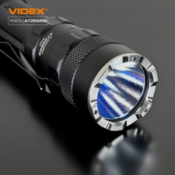 LED Portable Flashlight Tactical (built-in Red/Green light) VIDEX VLF-AT255RG 2000Lm 5000K