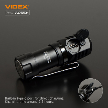 LED Portable Flashlight VIDEX VLF-A055H 600Lm 5700K