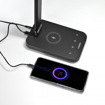 LED Desk Lamp with wireless charging (8W) VIDEX VL-TF17B 18W 1800-6500K 