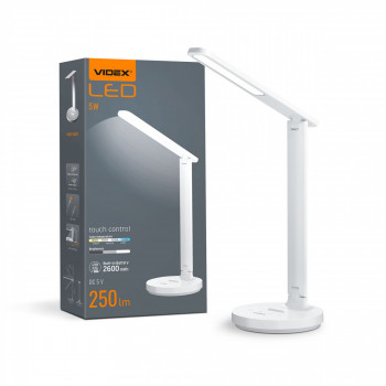 LED Rechargeable Desk Lamp 5W VIDEX VL-TF16W White