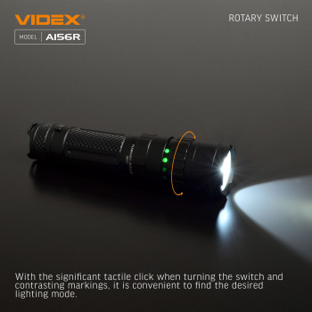 LED Portable Flashlight VIDEX VLF-A156R 1700Lm 6500K