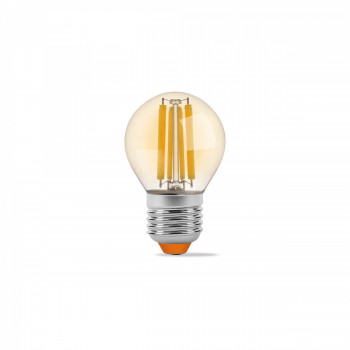 LED Bulb VIDEX-E27-G45-6W-FIL-AMBER-WW