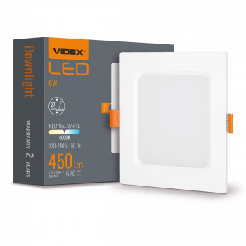 LED Downlight Fixture VIDEX DOWNLIGHT-LED-DLBS-064-6W-NW VLE-DLBS-064