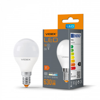 LED Bulb VIDEX-E14-G45-7W-NW