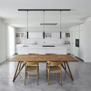 Track-mounted 1-phase spotlight luminaire LED pendant track lamp VIDEX 10W 4100K black VL-ST-10034B