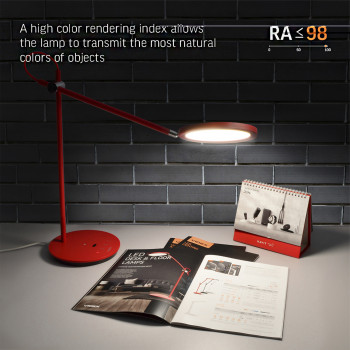 LED Dimmable Desk Lamp VIDEX VL-TF15R 20W 4100K Red