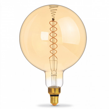 LED Bulb VIDEX-E27-G200-8W-FIL-DIM-SPIRAL-AMBER-WW1