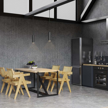 Pendant spotlight luminaire VIDEX-GU10-TATUM-BLACK VL-SPF05D-B