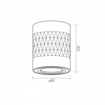 Ceiling spotlight luminaire VIDEX-GU10-STANLEY-WHITE VL-SPF04A-WPW