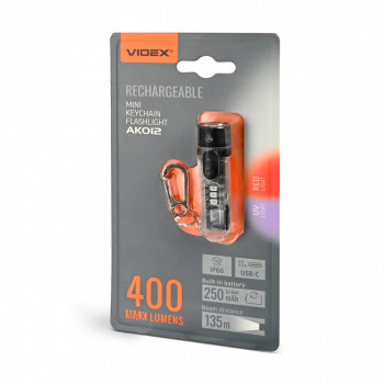 Mini LED Flashlight VIDEX VLF-AK012 400Lm 5000K 