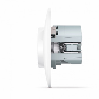 Socket single Schuko/French + (USB-A + USB-C) white VIDEX BINERA VF-BNSK1GUC-W