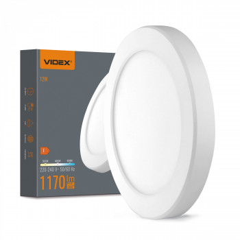 VIDEX DL6R-12CW – LED Ceiling Light 12W, 3CCT (3000K/4000K/6500K), 1170 lm, White