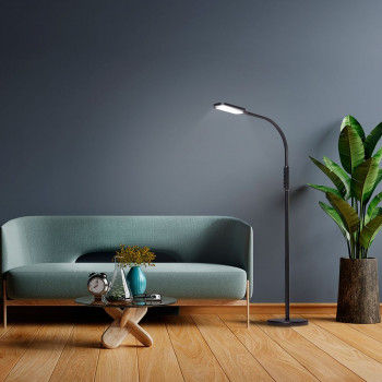 LED Dimmable Floor Lamp 12W VIDEX FLOOR-LAMP-TOKYO-BLACK VLE-TF07B