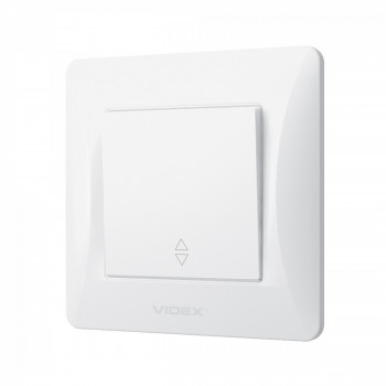 Switch 1 gang pass white VIDEX BINERA VF-BNSW1P-W