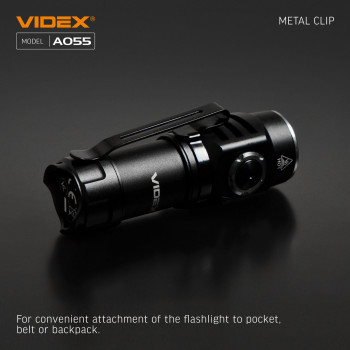 LED Portable Flashlight VIDEX VLF-A055 600Lm 5700K