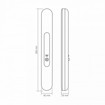 LED rechargeable, portable light VIDEX VL-NL013W-SR