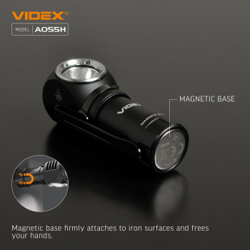 LED Portable Flashlight VIDEX VLF-A055H 600Lm 5700K