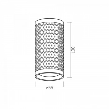 Ceiling spotlight luminaire VIDEX-GU10-TALEN-BLACK VL-SPF02A-BP