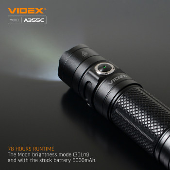 LED Portable Flashlight VIDEX VLF-A355C 4000Lm 5000K