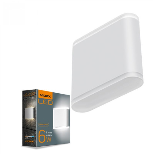 Facade double-sided luminaire VIDEX VL-AR06-062W 6W EVAN-WHITE
