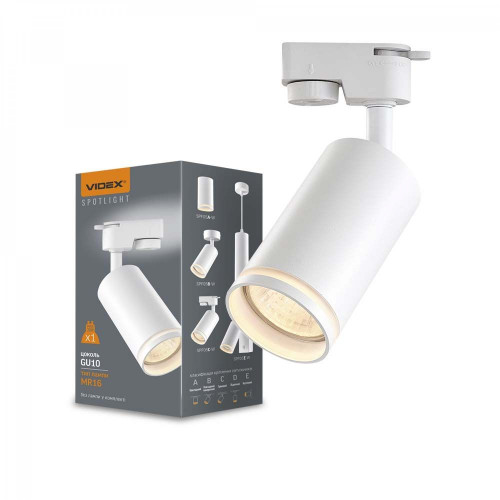 Spot track luminaire VIDEX GU10-SKOT-WHITE VL-SPF05C-W