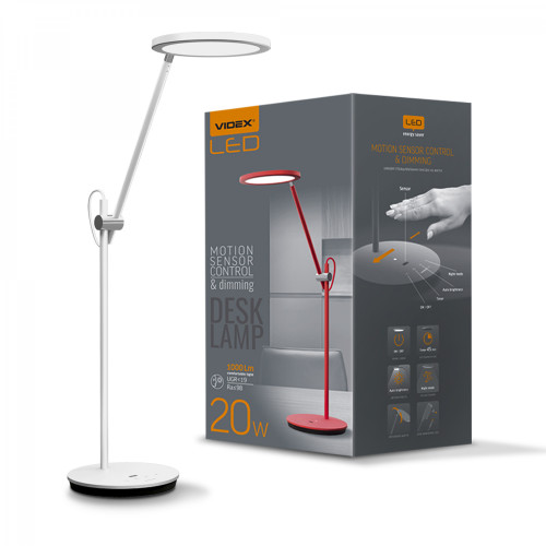 LED Dimmable Desk Lamp VIDEX VL-TF15W 20W 4100K White