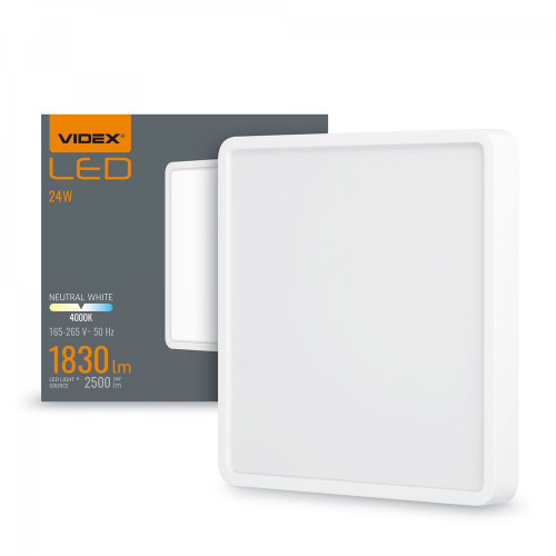 LED Surface Downlight Fixture VIDEX DOWNLIGHT-LED-DLSS-24W-NW VLE-DLSS-244