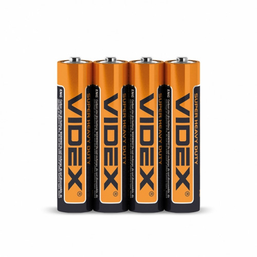 Heavy duty battery Videx R03P/AAA 4pcs SHRINK 1,5V, 410mAh 