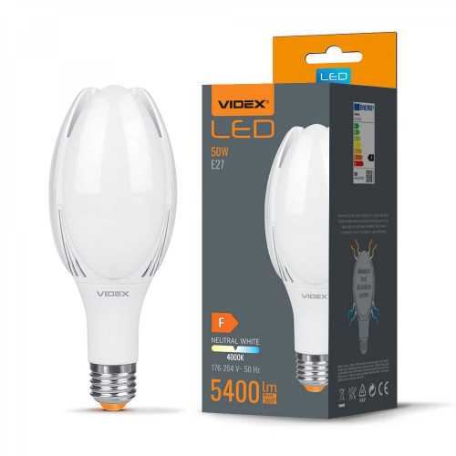 LED Bulb VIDEX-E27-A108-50W-NW