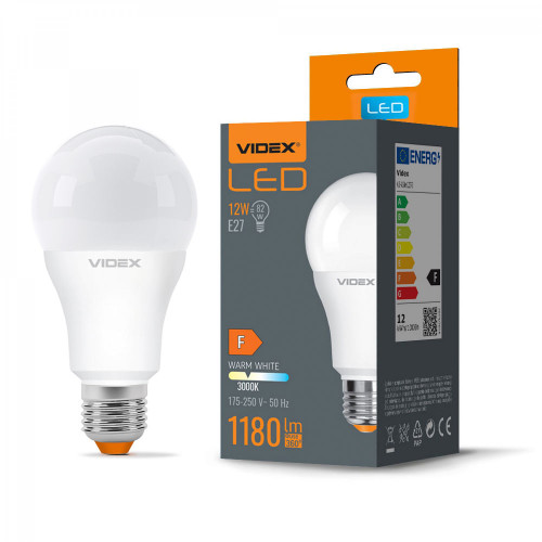 LED Bulb VIDEX-E27-A60-12W-WW