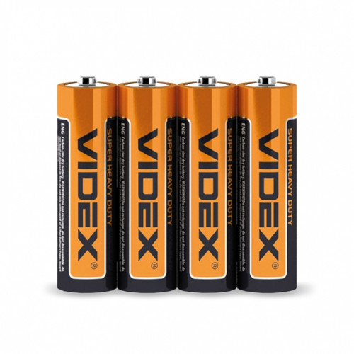 Heavy duty battery Videx R6P/AA 4pcs SHRINK 1,5V, 850mAh