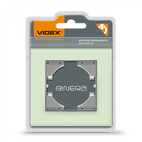 Frame green glass single horizontal VIDEX BINERA VF-BNFRG1H-GR