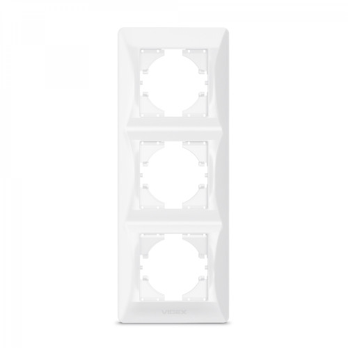 Frame white 3 gang vertical VIDEX BINERA VF-BNFR3V-W