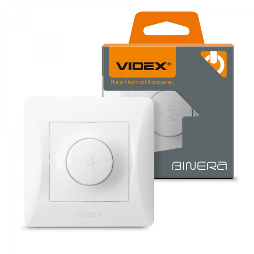 Dimmer 600W white VIDEX BINERA VF-BNDM600-W