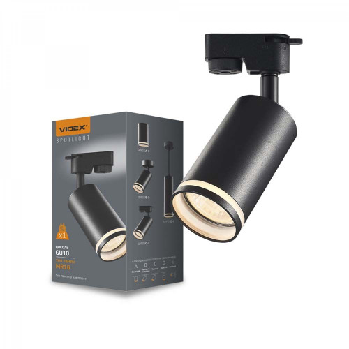 Spot track luminaire VIDEX GU10-SKOT-BLACK VL-SPF05C-B